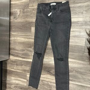 Madewell black curvy high rise skinny jeans size 26 with tags